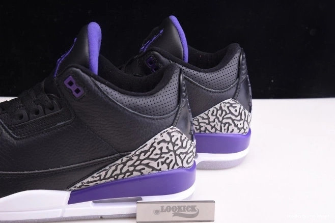 Cheap Court 3 Black Purple Retro Jordan CT8532-050 Air 0811